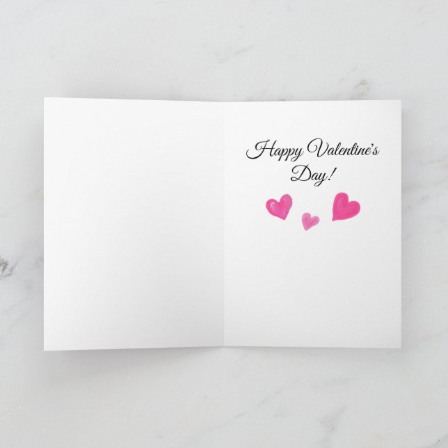 Carte Happy Valentine's Day Corgi Doggie Card (Intérieur)