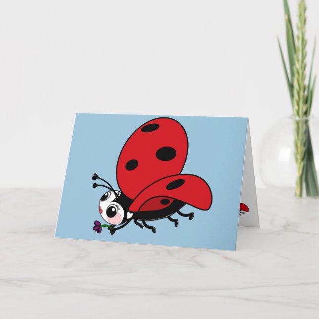 Carte Happy Wings Ladybug  (Devant)