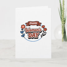 Happy Women's Day Retro Floral Tri-Blend S
