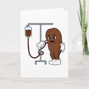 Carte Haricot de café avec pot de café