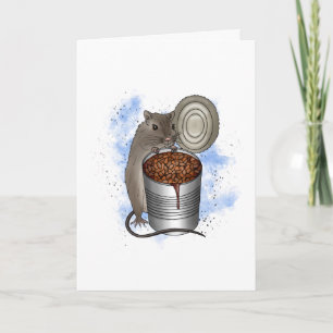 Carte Haricots de rat et de pain   Anniversaire