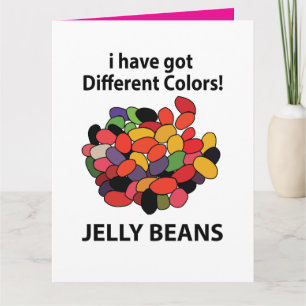 Carte Haricots Jelly Colorés Drôles Haricots Jelly