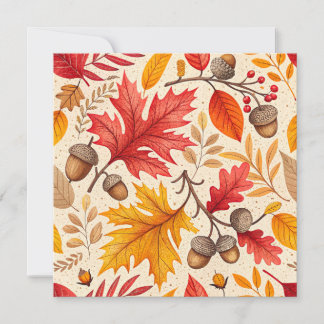 Carte Harmonie d'automne : Un Motif d'automne coloré