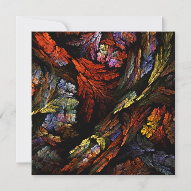 Carte Harmonie des couleurs Art Abstrait (Devant)