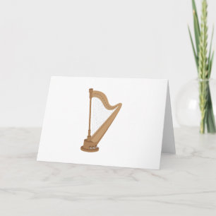 Carte Harpe debout