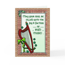 Harpe, Shamrock, Musique irlandaise Bénédiction pe