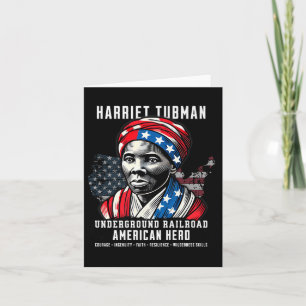 Carte Harriet Tubman Underground Railroad American Hero