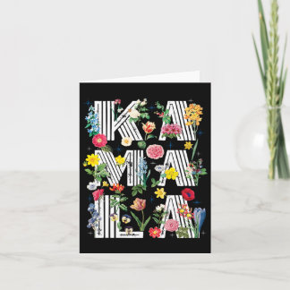 Carte Harris Vintage Floral Feminine First Femme Préside