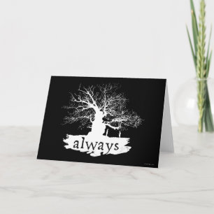 Carte Harry Potter   Always Quote Silhouette