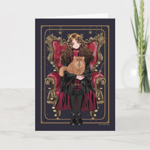 Carte HARRY POTTER™   Anime Hermione Granger assis