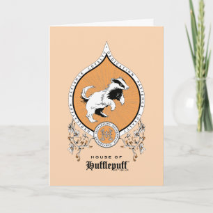 Carte HARRY POTTER™ Delicate Sketch HUFFLEPUFF™ Crest