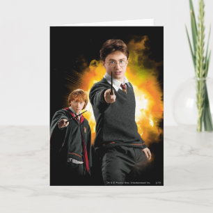 Carte Harry Potter et Ron Weasely