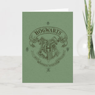 Carte Harry Potter Hogwarts Banner Crest