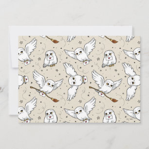 Carte Harry Potter Motif Hedwig