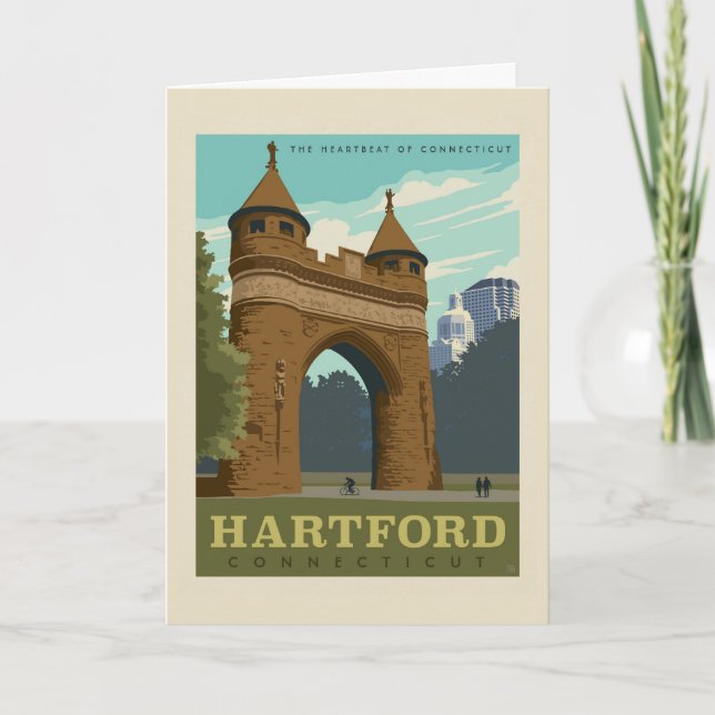 Carte Hartford, CT (Devant)