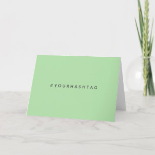 Carte Hashtag Mode Trending Mint Green