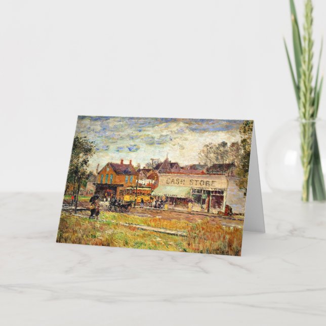 Carte Hassam - Fin de la ligne Trolley, Oak Park, IL (Devant)