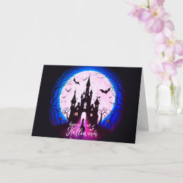Carte Hauné Château Happy Halloween Déplaisant