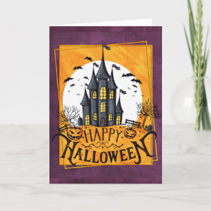 Carte Hauny House Happy Halloween