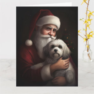 Carte Havanais avec Noël Festif du Père Noël