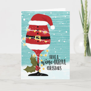 Carte have a wonderful christmas wine-derful