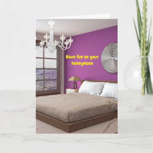 Carte Have fun on your honeymoon. (Devant)
