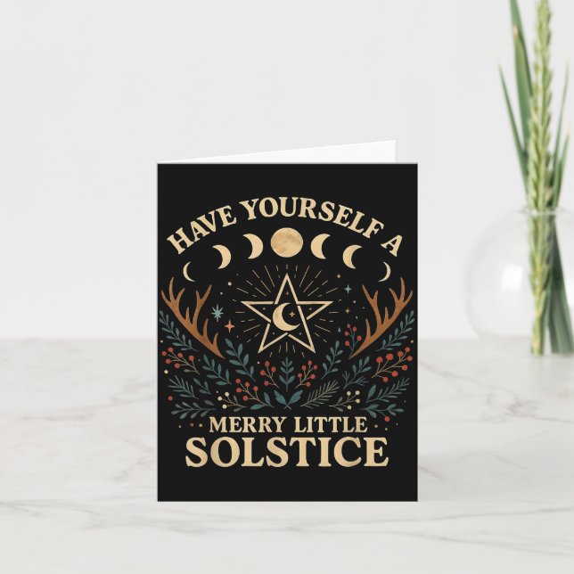 Carte Have Yourself A Merry Little Solstice Witchcore  (Devant)