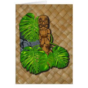 Carte hawaïenne de Tiki Lauhala