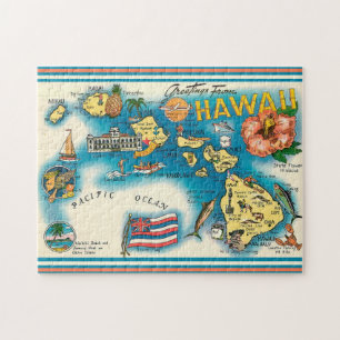 Carte Hawaii 11x14 Puzzle