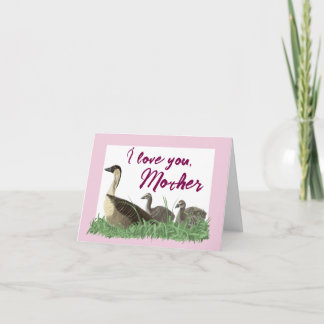 Carte Hawaiian Nene Goose Family Mother’s Day