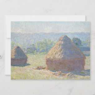 Carte Haystacks Fin de l'été Claude Monet