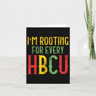 Carte Hbcu Black History Mois Je soutiens pour chaque Hb