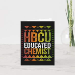 Carte Hbcu Chimiste instruit Histoire des Noirs Mois Fut