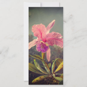 Carte Heade Cattleya Orchid et Three Hummingbirds