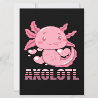 Carte Heart Axolotl | Caricature mignon Axolotl