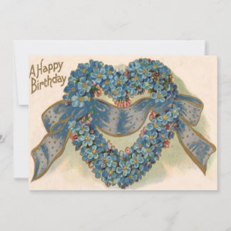 Carte Heart Oublie Moi Pas Ruban Floral