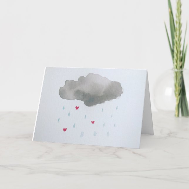 Carte Heart Raindrops (Devant)