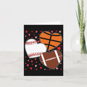 Carte Heart Sketll Vendre Football Boys Hommes Valentine