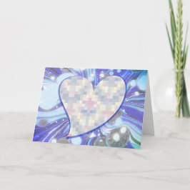 Carte Heart Whimsy dans Blue Valentine's Card
