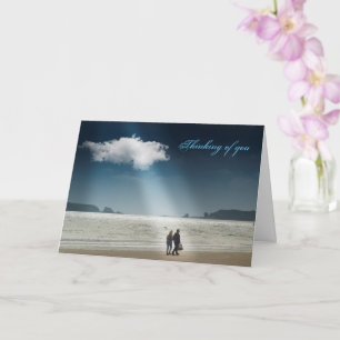 Carte Hearts on a Beach.