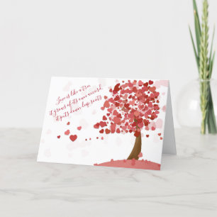 Carte Hearts Tree Valentine's Day