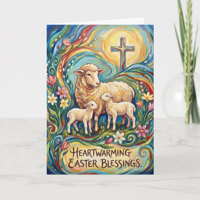 Carte Heartwarming Easter Blessings Easter Card (Devant)
