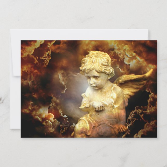 Carte Heavenant Angel Cherub (Devant)