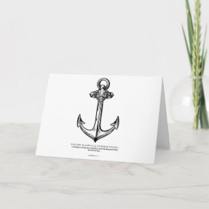 Carte Hébreux 6:19 - Ancre de mon âme.