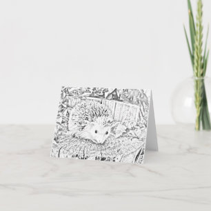 Carte Hedgehog note card