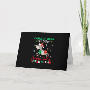 Carte HEEHAW L'âne de Noël   Cadeaux aux amateurs d'ânes