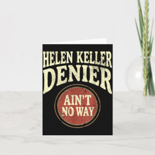 Carte Helen Keller Dénégateur Pas Possible Mème Vintage