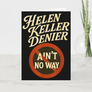 Carte Helen Keller Dénégateur Pas Possible Mème Vintage
