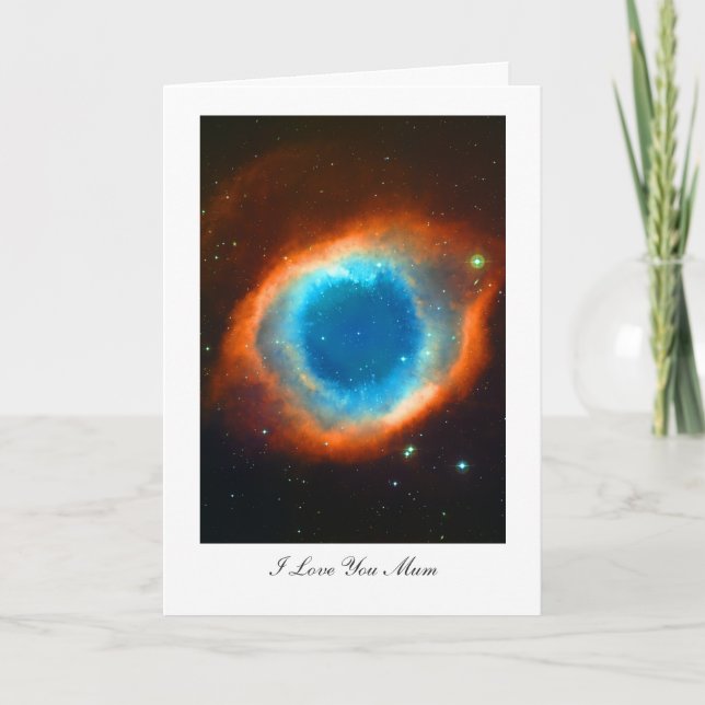 Carte Helix Nebula - Je t'aime maman (Devant)