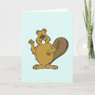 CARTE HELLO BEAVER FUNNY HELLO CARD POUR LUI